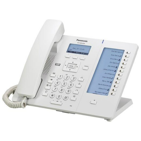 Teléfono SIP, sonido HD, pantalla 2.3 LCD, 12 teclas de función flexibles, PoE, 2 puertos GbE. Mod. KX-HDV230X Teléfono SIP, sonido HD, pantalla 2.3 LCD, 12 teclas de función flexibles, PoE, 2 puertos GbE. Mod. KX-HDV230X